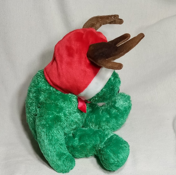 TY Beanie Buddy: 2002 Holiday Teddy the Beanie Baby - Picture 9 of 13